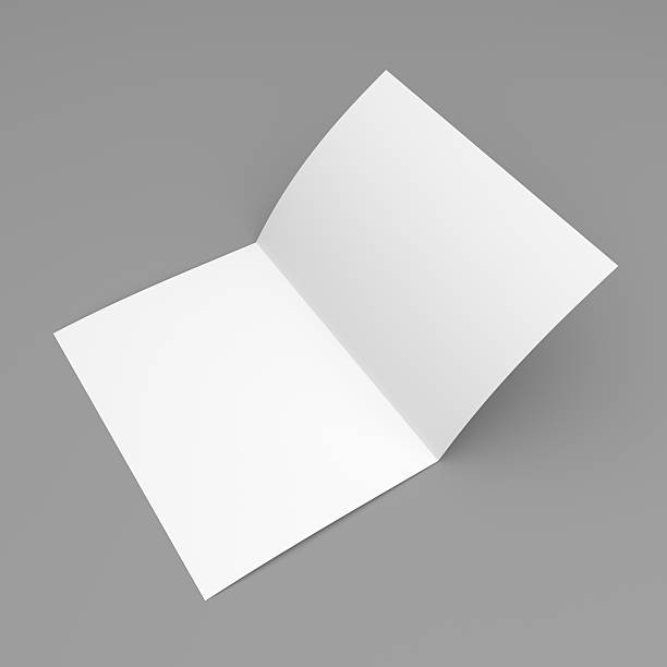 istock Blank folded flyer, booklet, postcard, business card or brochure 484668948