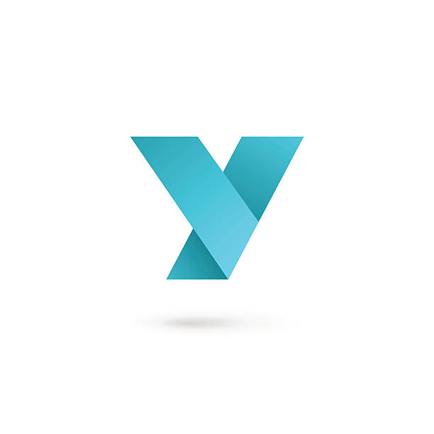 illustrazioni stock, clip art, cartoni animati e icone di tendenza di lettera y icona elementi di design del modello - letter y