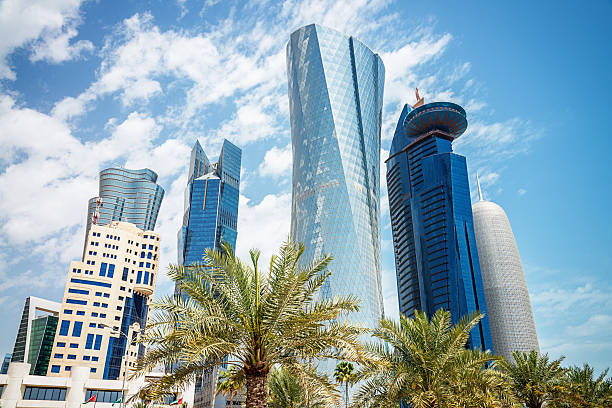 istock Doha Skyscrapers along the Corniche, Qatar 484669091