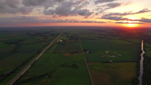Aerial Iowa Countryside