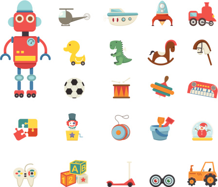 Toys icon vector