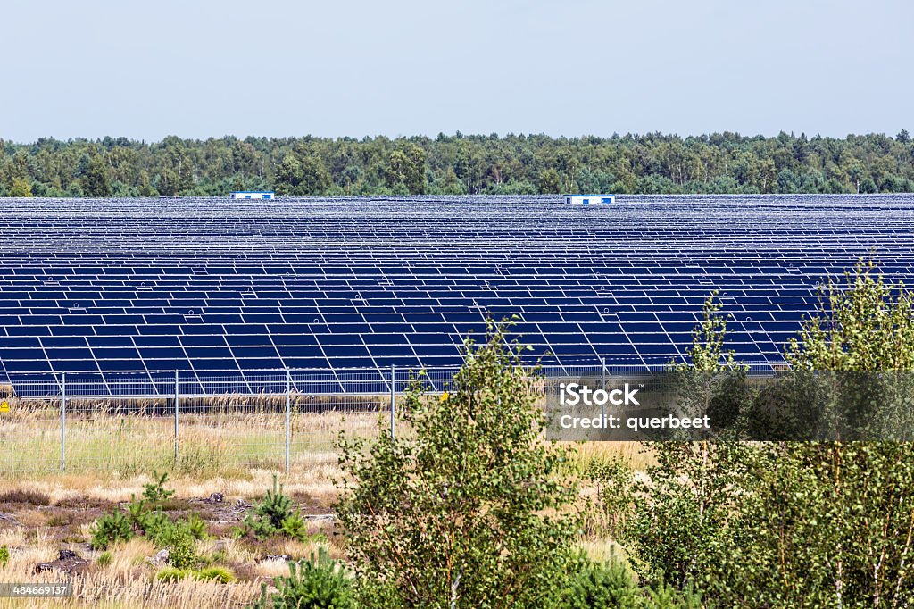 Solar Field - Lizenzfrei Blau Stock-Foto