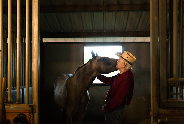 istock Rancher with his horse 484669776