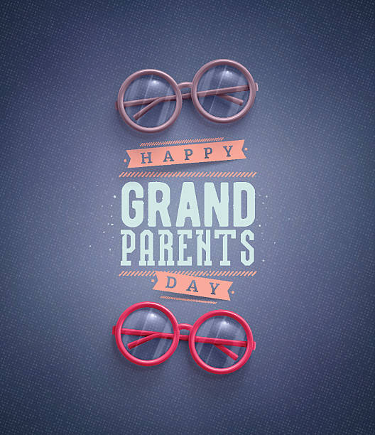 Happy Grandparents Day vector art illustration