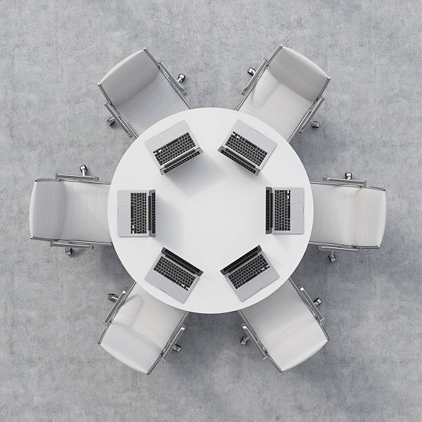 istock Top view of a conference room. 484670368