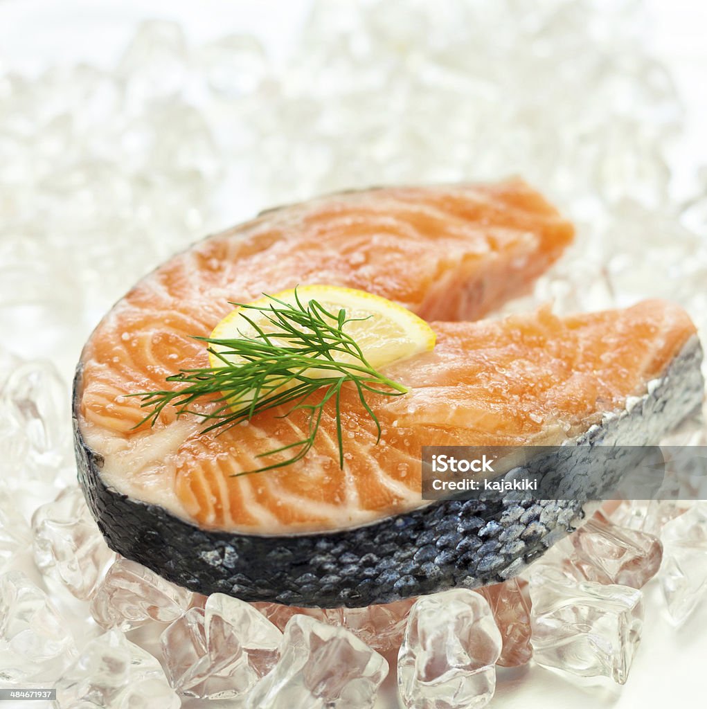 Filé de salmão - Foto de stock de Alimentação Saudável royalty-free