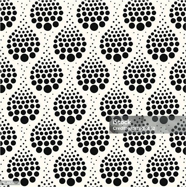 Seamless Geometric Dots Pattern Stock Illustration - Download Image Now - Abstract, Art, Art And Craft