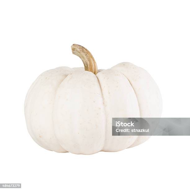 White Pumpkin On Isolated Background Stock Photo - Download Image Now - Autumn, Copy Space, Cut Out