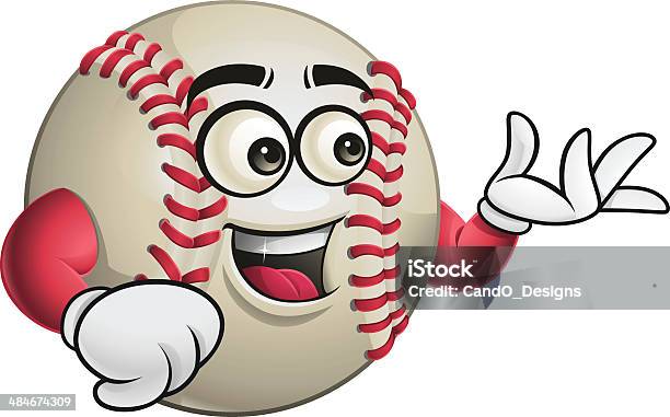 De Baseball Dessin Animéprésentation Vecteurs libres de droits et plus d'images vectorielles de Anthropomorphisme - Anthropomorphisme, Balle de baseball, Balle ou ballon