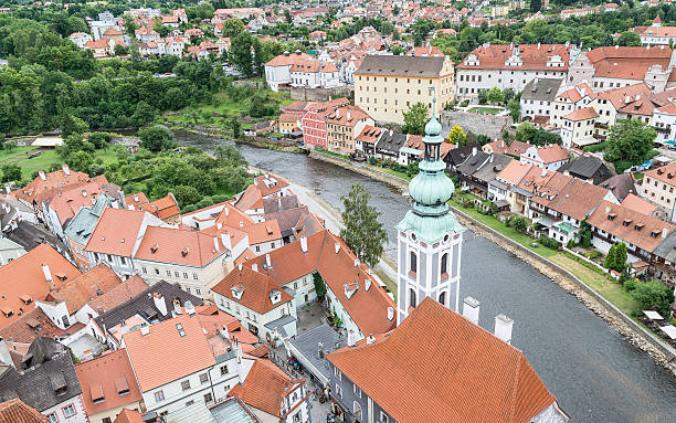 istock Cesky Krumlov view from the Caste Tower, Czech Republic 484674938