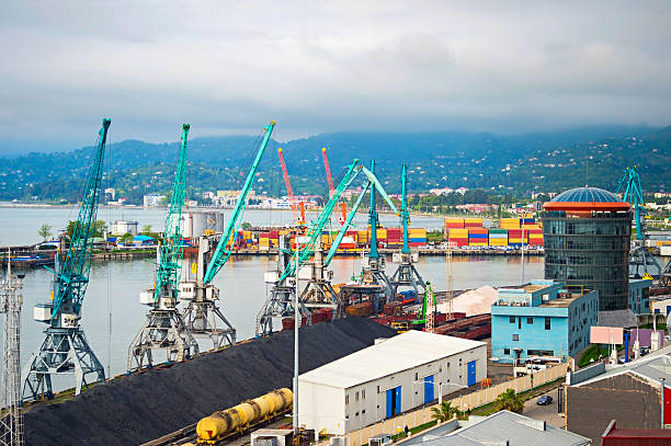 istock Batumi commercial port, Georgia 484678810