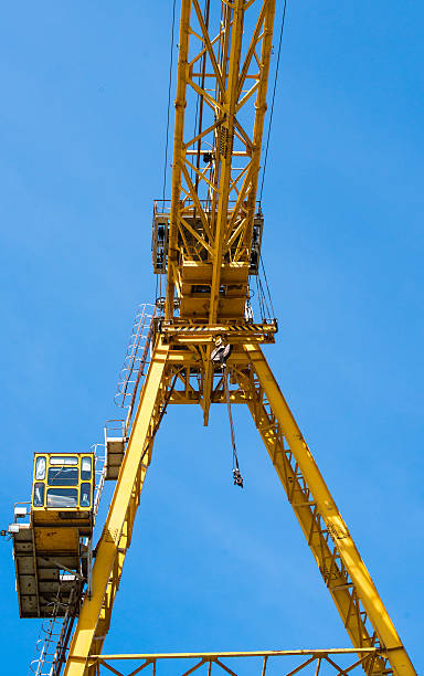 istock Gantry crane against the blue sky 484679926