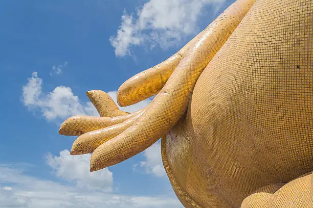 Hand of Buddha statue in Thailand