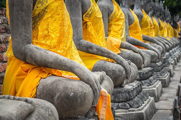 Old Buddha statue in Thailand