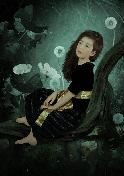 istock Dreaming girl on the tree 484691400