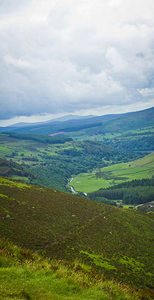 View Of The Hills In Ireland stock photo