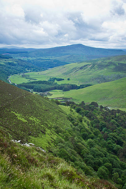 View Of The Hills In Ireland stock photo