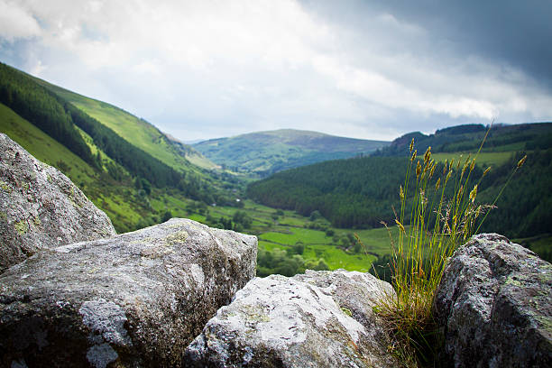 View Of A Valley In Ireland stock photo