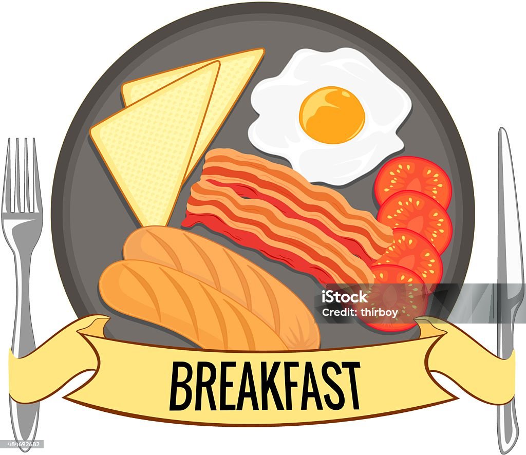 Free Breakfast Label Breakfast Label Stock Illustration - Download Image Now - 2015, Art ...