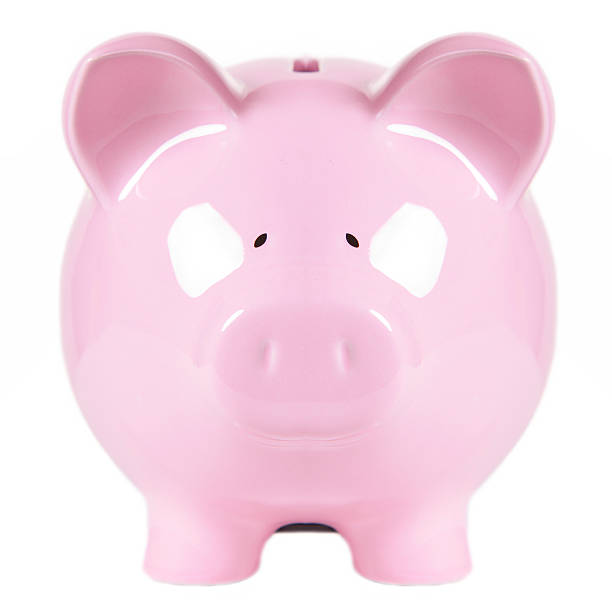 Pink piggy bank