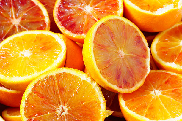 istock Sicilian oranges, citrus juice, on a table 484696816