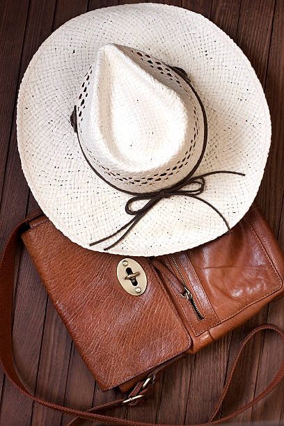 istock Straw hat and fashion bag 484702930