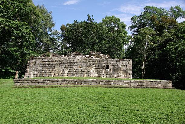 Mayan ruins in Guatemala stock photo