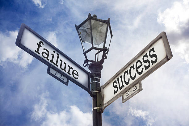 istock Street Sign with the Words Success and Failure 484706988