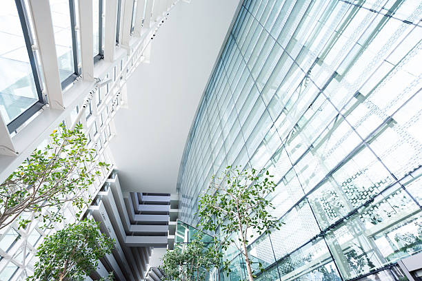 istock contemporary hallway of modern office building 484712423