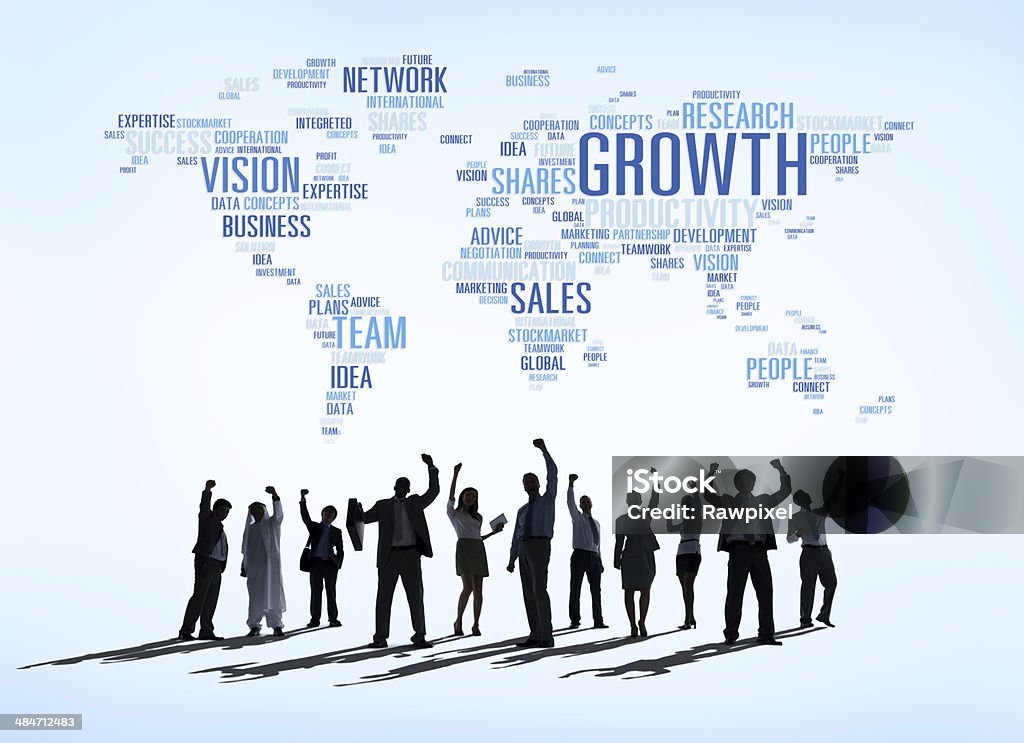 Business People Connected around the World Adult Stock Photo