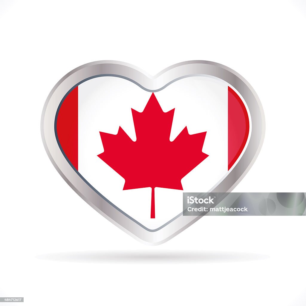 Coração ícone Canadá - Royalty-free Amor Ilustração de stock