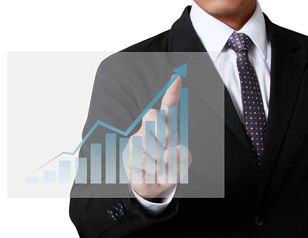 istock financial symbols coming from hand 484713473