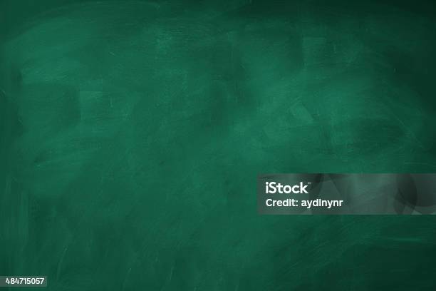 Blank Blackboard Stock Photo - Download Image Now - Chalkboard - Visual Aid, Green Color, Backgrounds
