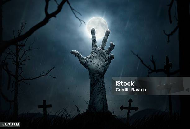 Zombies Hand Stock Photo - Download Image Now - Zombie, Halloween, Grave