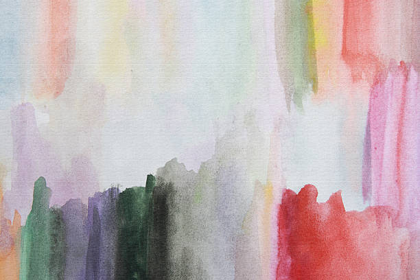 istock Watercolor drawing on the canvas. 484715687