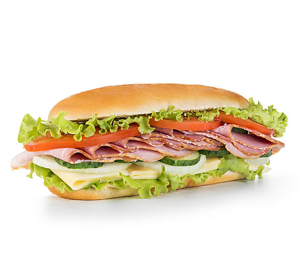 istock Royal sandwich isolated on white background 484715712