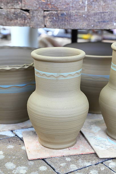 istock raw clay pots at the fair 484715757