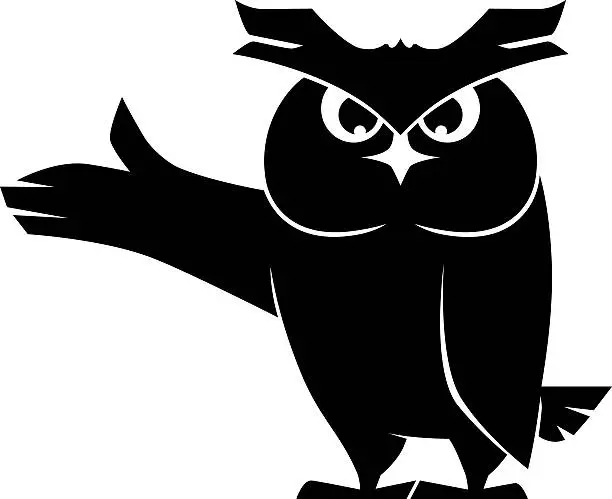 Vector illustration of owl symbol