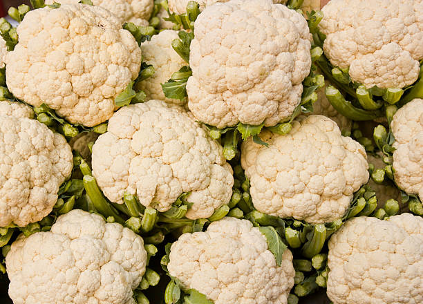 istock Cauliflower for sales in the market 484716605