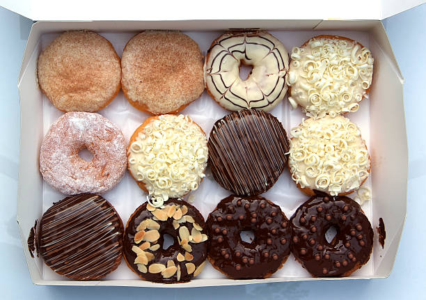 istock set of donuts in box 484717327