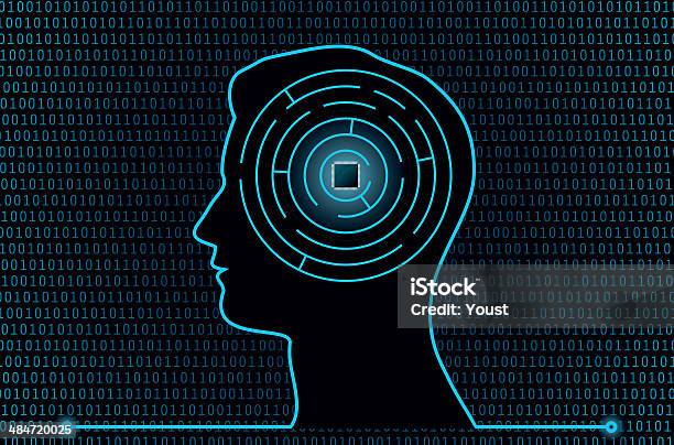 Cyber Cerveau Maze Vecteurs libres de droits et plus d'images vectorielles de Le Futur - Le Futur, Médicament, Labyrinthe