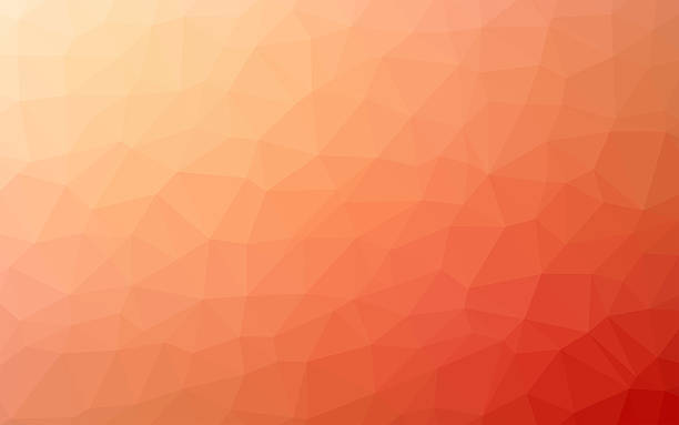 istock Abstract Simple geometric  nature tone origami Red and  orange background 484720074