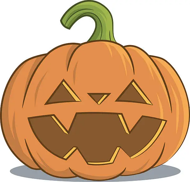 Vector illustration of funny pumpkin jack. смешная тыква Джек.