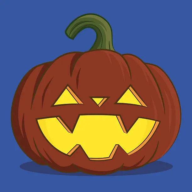 Vector illustration of funny pumpkin jack. смешная тыква Джек.