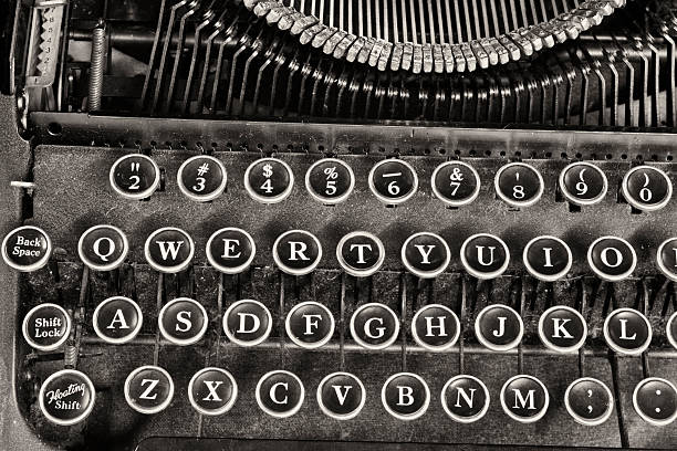 istock An Antique Typewriter Showing Traditional QWERTY Keys 484721100