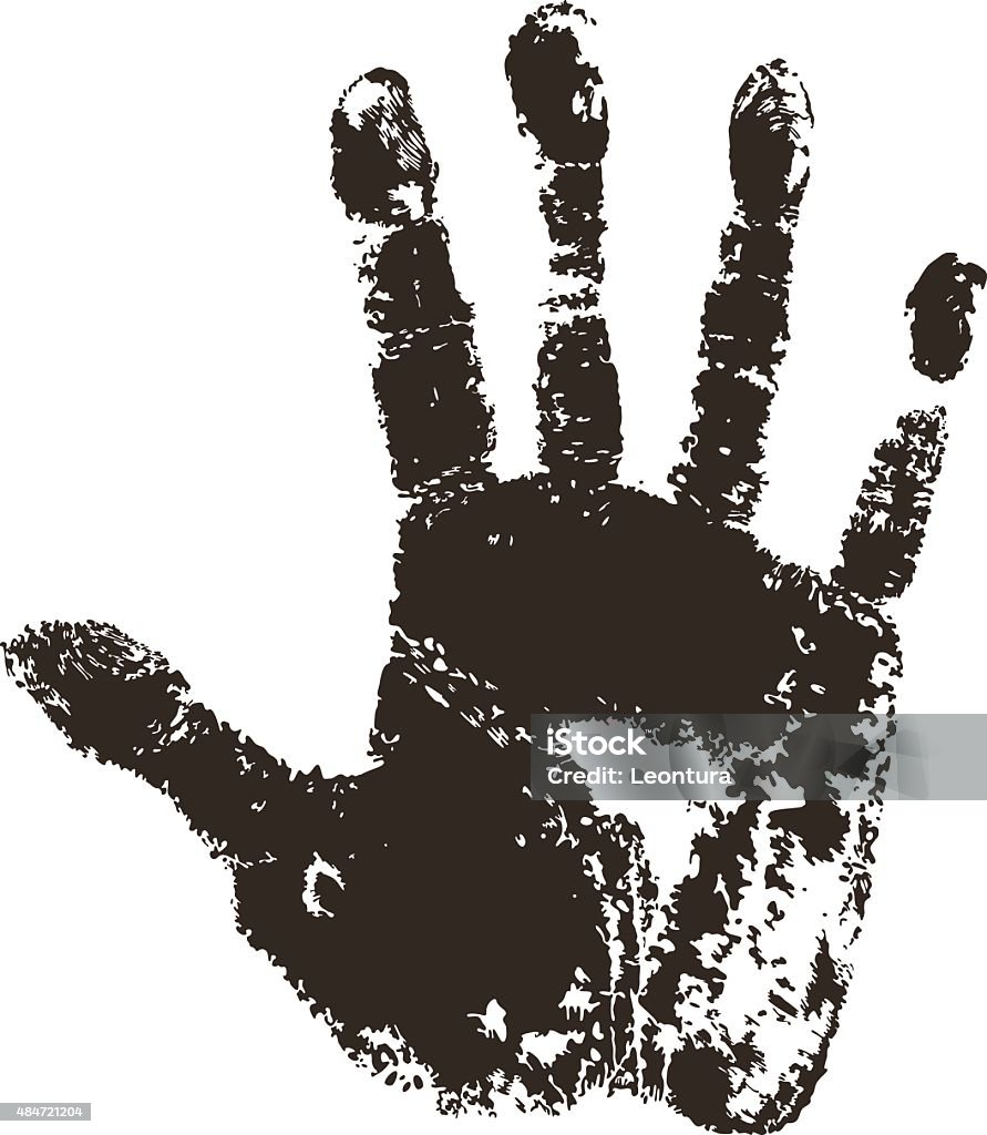 Dev Handprint Handprint Stock Illustration - Download Image Now - Handprint, Vector ...