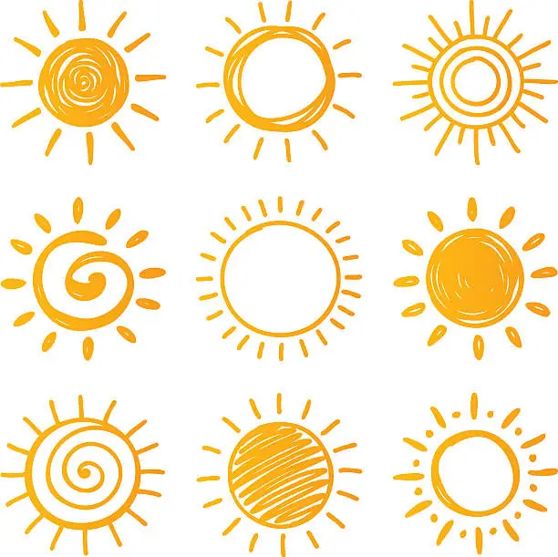 Vector illustration of Sun