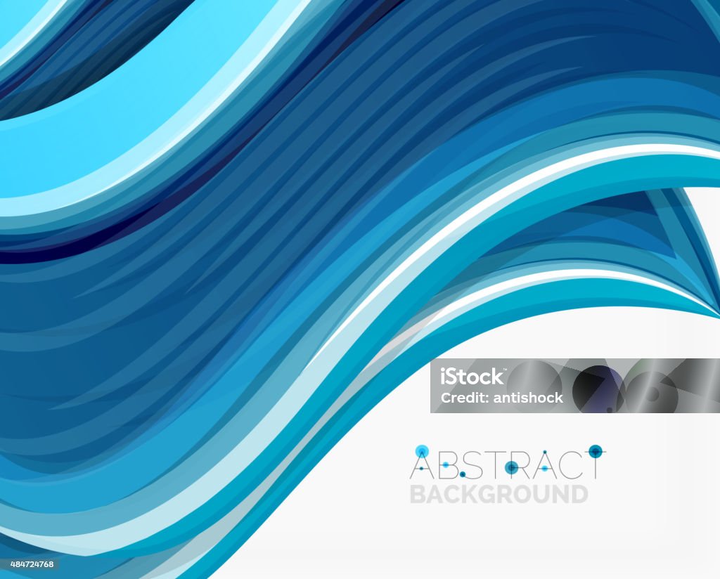 Abstract Realistic Solid Wave Background Stock Illustration - Download ...