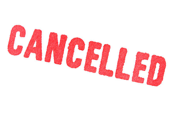 istock CANCELLED - red Rubber Stamp isolated on white background. 484730718