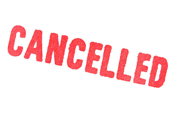 CANCELLED - red Rubber Stamp isolated on white background. CANCELLED - red Rubber Stamp isolated on white background. cancellation photos stock pictures, royalty-free photos & images